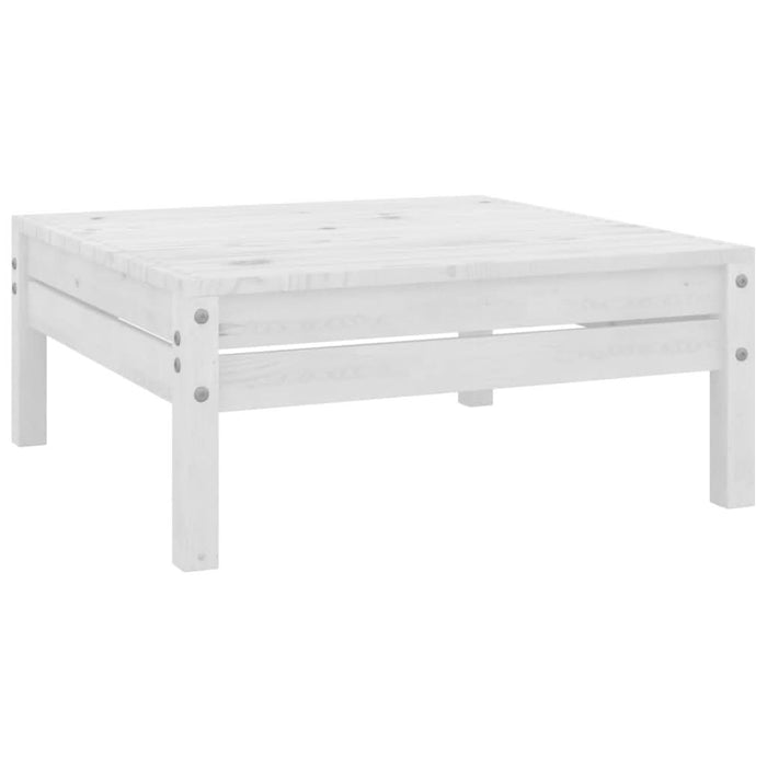 Set mobilier de grădină, 6 piese, alb, lemn masiv de pin - WALTI WALTI