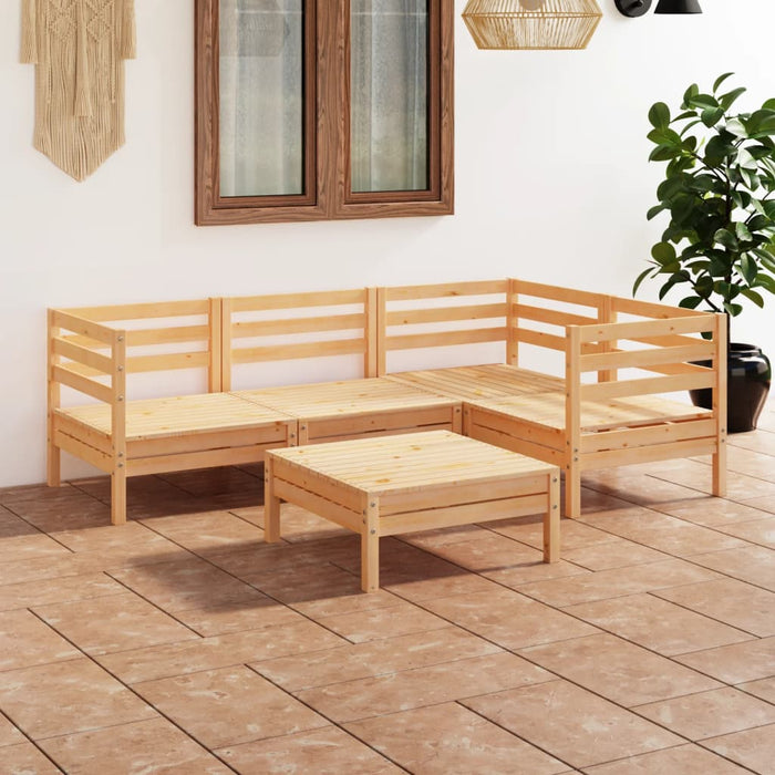 Set mobilier de grădină, 5 piese, lemn masiv de pin - WALTI WALTI