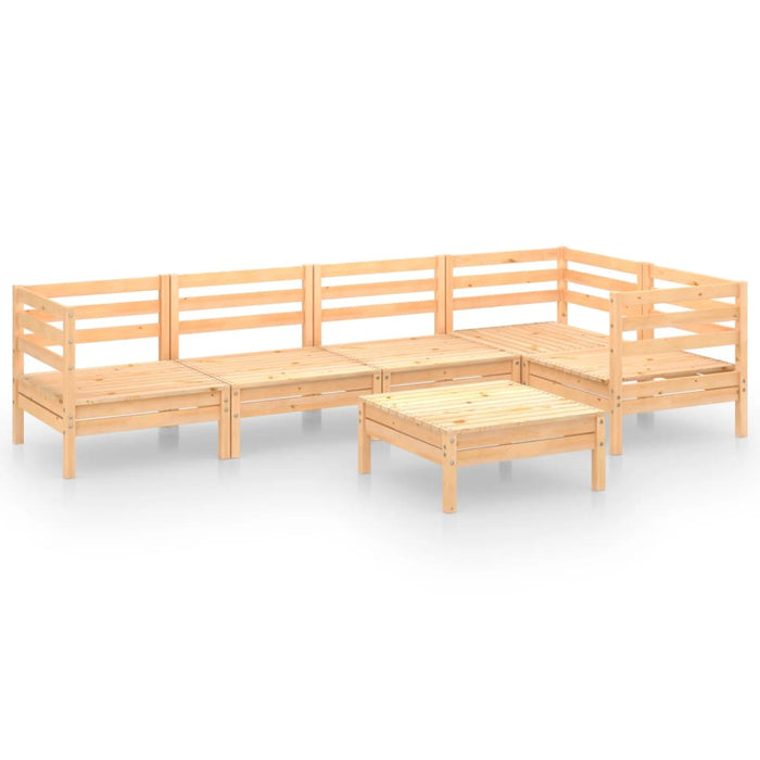 Set mobilier de grădină, 6 piese, lemn masiv de pin - WALTI WALTI