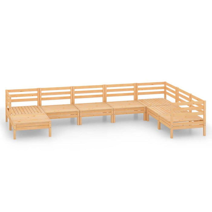 Set mobilier de grădină, 8 piese, lemn masiv de pin - WALTI WALTI