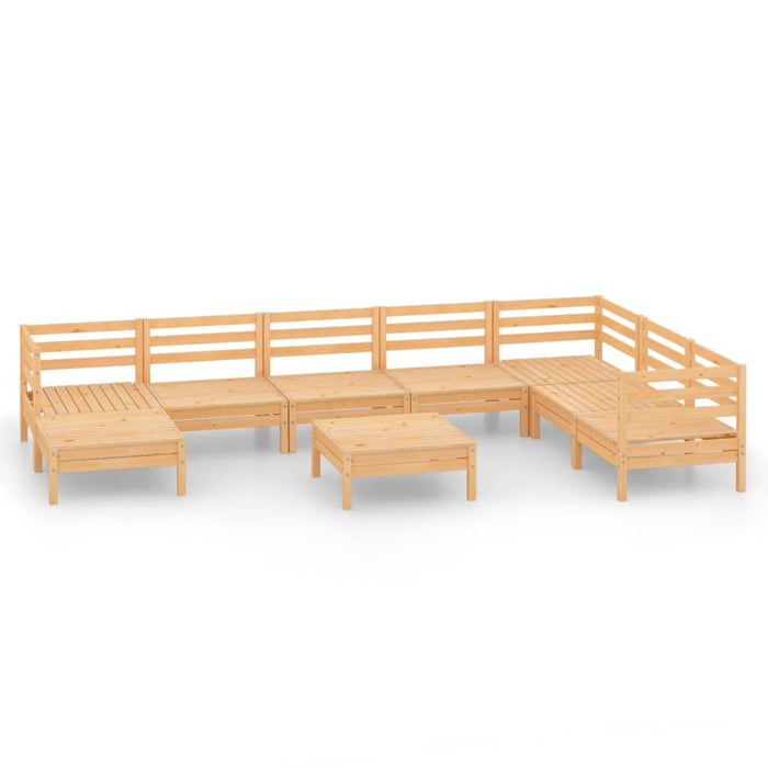 Set mobilier de grădină, 9 piese, lemn masiv de pin - WALTI WALTI