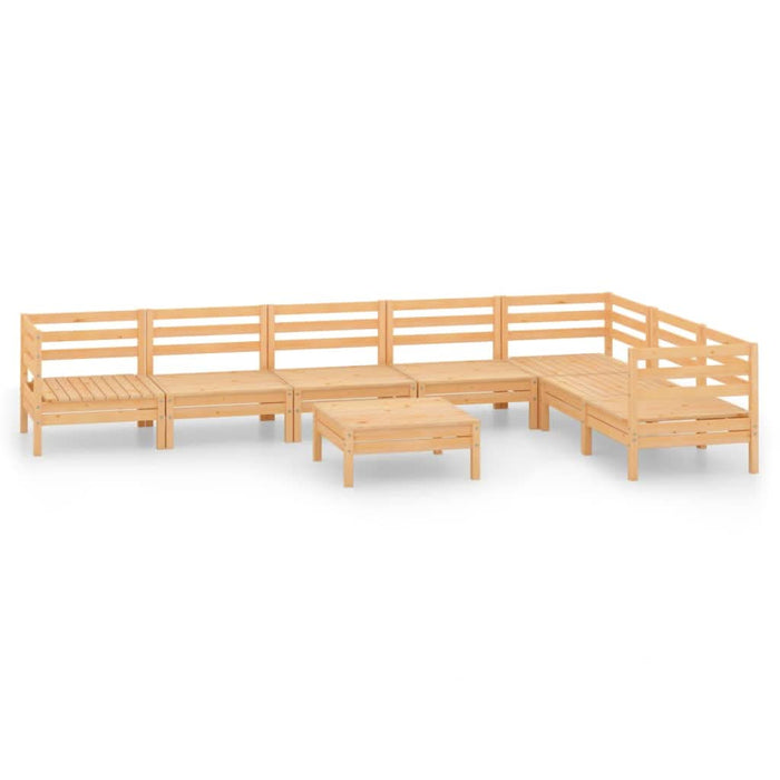 Set mobilier de grădină, 8 piese, lemn masiv de pin - WALTI WALTI