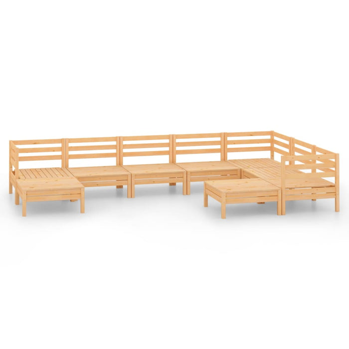 Set mobilier de grădină, 9 piese, lemn masiv de pin - WALTI WALTI
