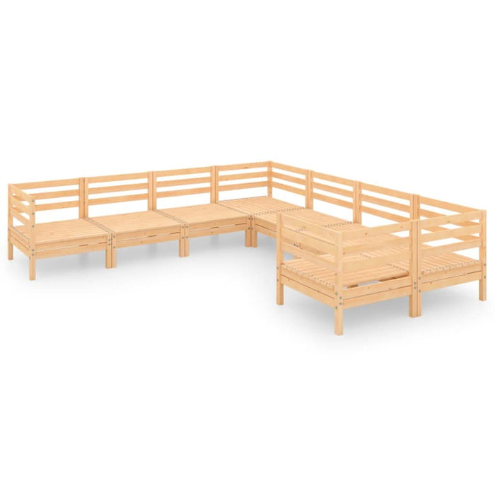Set mobilier de grădină, 8 piese, lemn masiv de pin - WALTI WALTI