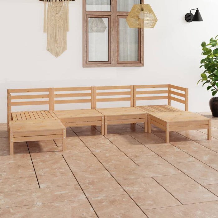 Set mobilier de grădină, 6 piese, lemn masiv de pin - WALTI WALTI