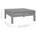 Set mobilier de grădină, 6 piese, gri, lemn masiv de pin - WALTI WALTI
