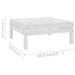 Set mobilier relaxare grădină, 10 piese, alb, lemn masiv de pin - WALTI WALTI