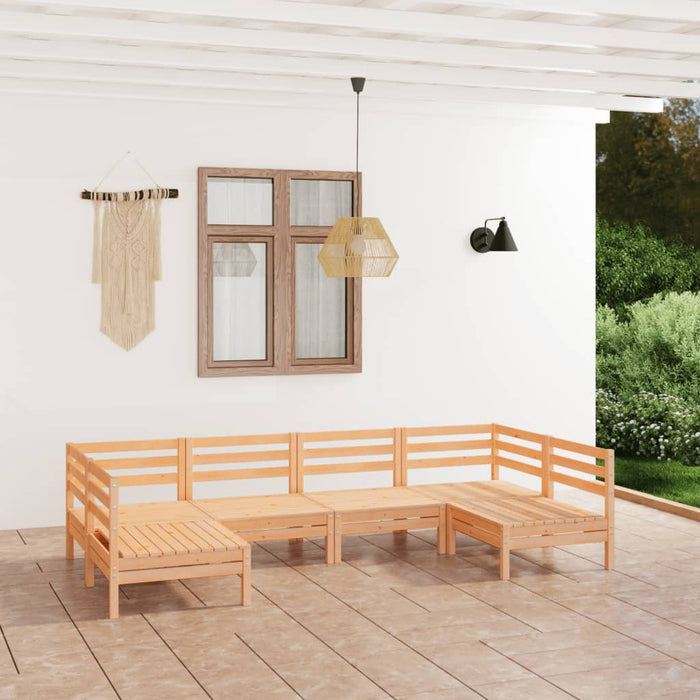 Set mobilier de grădină, 6 piese, lemn masiv de pin - WALTI WALTI