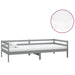Pat de zi cu saltea, gri, 90x200 cm, lemn masiv de pin - WALTI WALTI