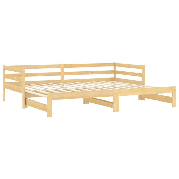 Pat extensibil de zi, 2x(90x200) cm, lemn masiv de pin - WALTI WALTI