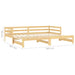 Pat extensibil de zi, 2x(90x200) cm, lemn masiv de pin - WALTI WALTI