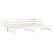 Pat extensibil de zi, 2x(90x200) cm, alb, lemn masiv de pin - WALTI WALTI