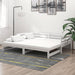 Pat extensibil de zi, 2x(90x200) cm, alb, lemn masiv de pin - WALTI WALTI