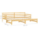 Pat extensibil de zi, 2x(90x200) cm, lemn masiv de pin - WALTI WALTI