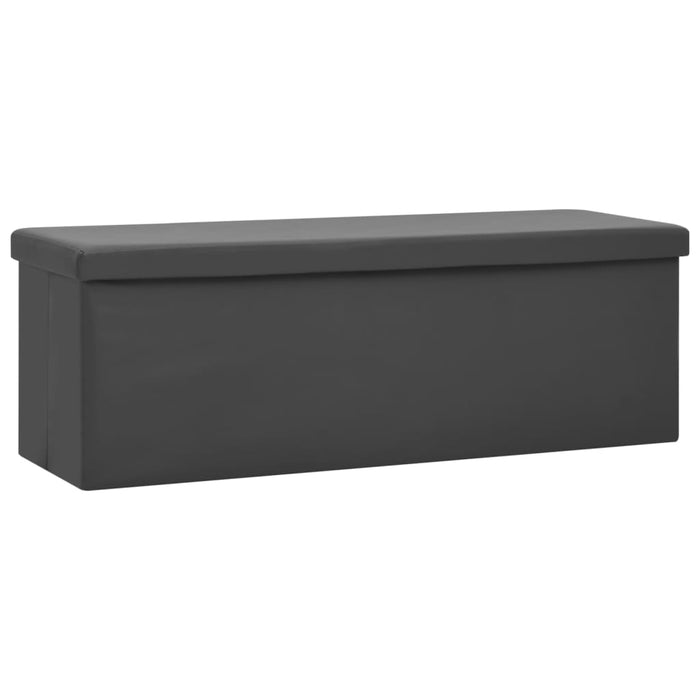 Bancă de depozitare pliabilă, gri, PVC - WALTI WALTI