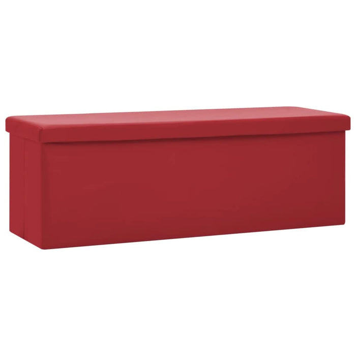 Bancă de depozitare pliabilă, roșu vin, PVC - WALTI WALTI