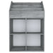 Raft de reviste pentru copii, gri, 71x30x114 cm, lemn prelucrat - WALTI WALTI