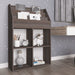 Raft reviste copii gri/stejar sonoma 71x30x114cm lemn prelucrat - WALTI WALTI