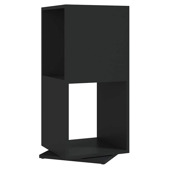 Dulap rotativ, negru, 34,5x34,5x75,5 cm, lemn prelucrat WALTI