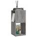 Dulap rotativ, gri beton, 34,5x34,5x75,5 cm, lemn prelucrat - WALTI WALTI
