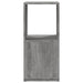 Dulap rotativ, gri beton, 34,5x34,5x75,5 cm, lemn prelucrat - WALTI WALTI