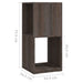 Dulap rotativ, gri și stejar sonoma, 34,5x34,5x75,5 cm, PAL - WALTI WALTI