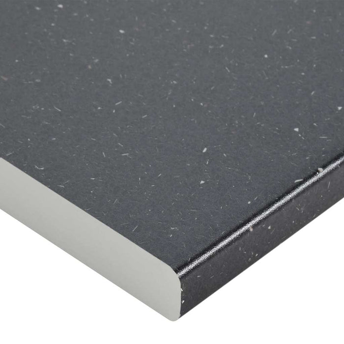 Blat bucătărie negru textură granit 80x60x2,8 cm lemn prelucrat WALTI