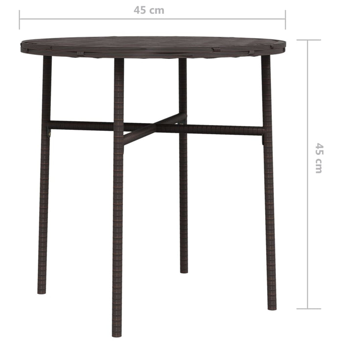 Măsuță de ceai, maro, 45 cm, poliratan - WALTI WALTI