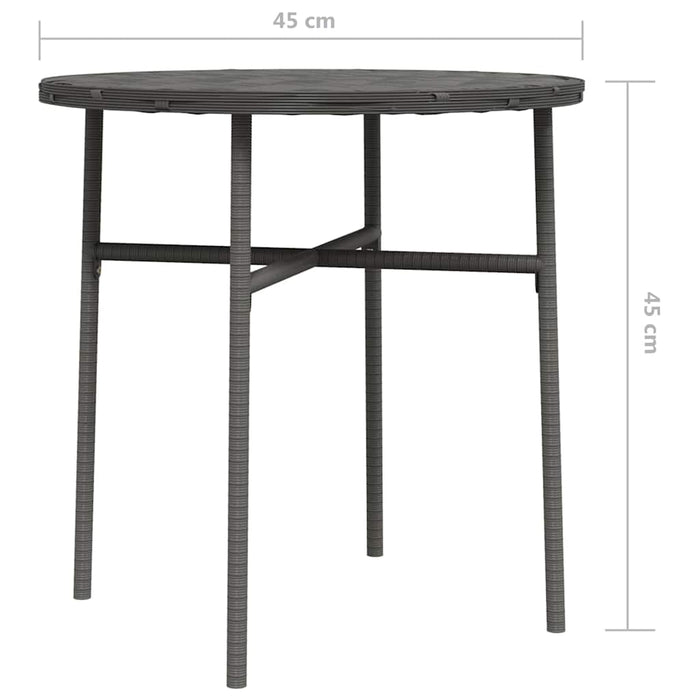 Măsuță de ceai, gri, 45 cm, poliratan - WALTI WALTI