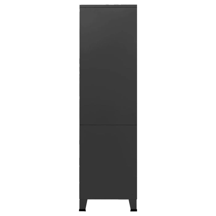 Șifonier industrial, negru, 90x50x180 cm, metal - WALTI WALTI