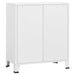 Dulap cu sertare industrial, alb, 78x40x93 cm, metal - WALTI WALTI
