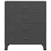 Dulap cu sertare industrial, antracit, 78x40x93 cm, metal - WALTI WALTI