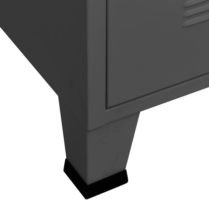 Dulap cu sertare industrial, antracit, 78x40x93 cm, metal - WALTI WALTI