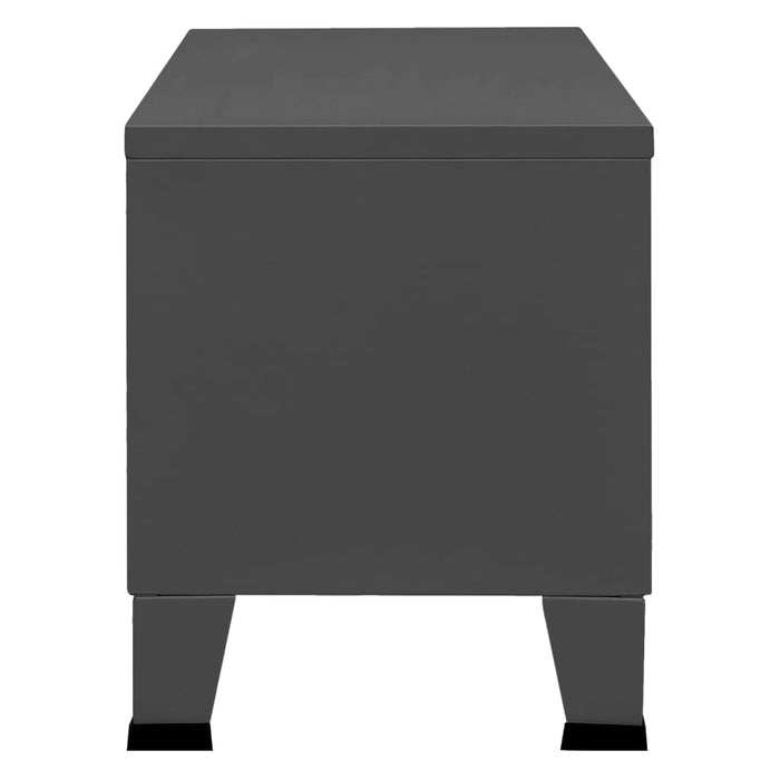 Dulap TV industrial, antracit, 105x35x42 cm, metal - WALTI WALTI