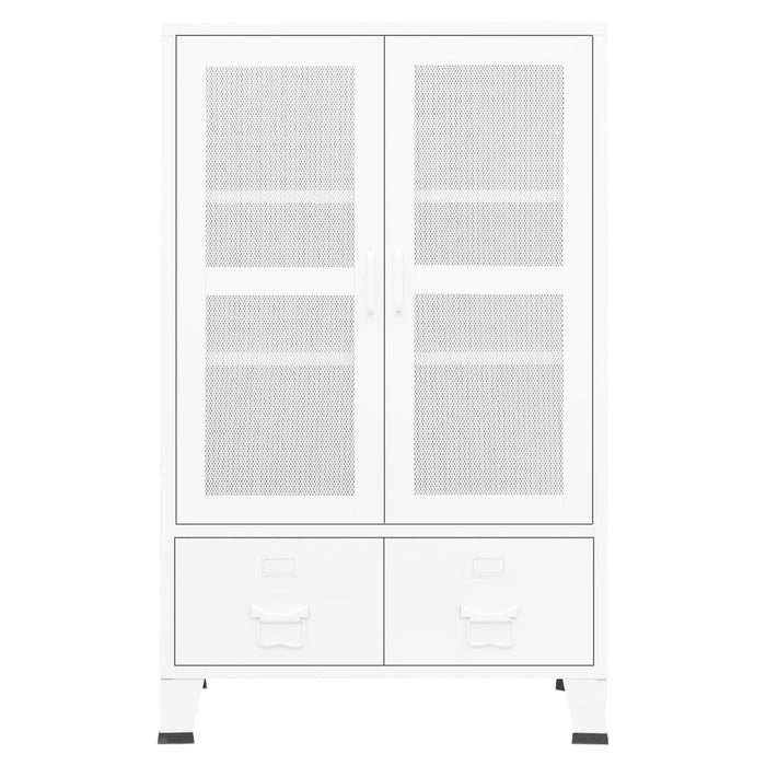 Dulap industrial de depozitare, alb, 70x40x115 cm, metal - WALTI WALTI