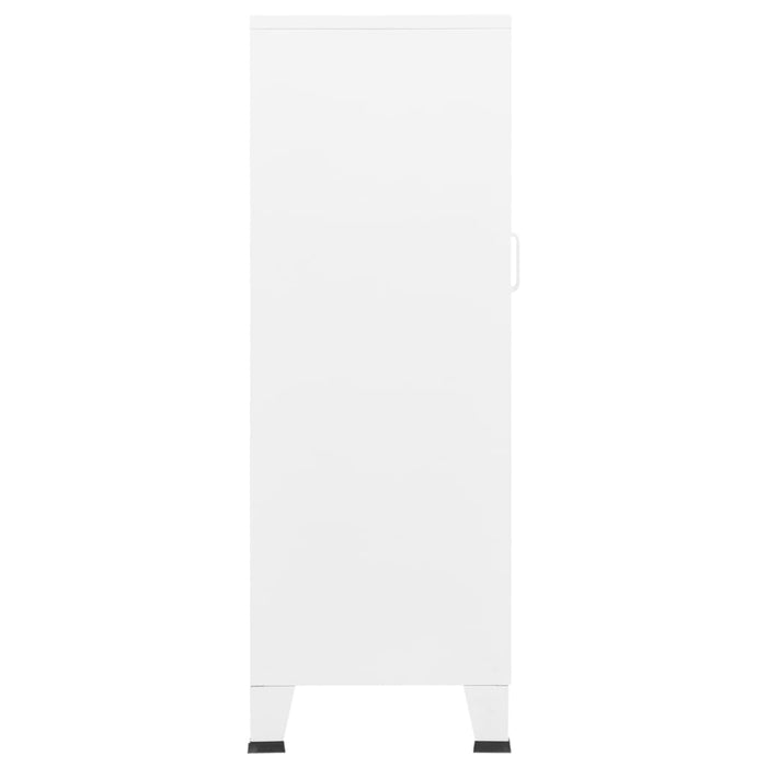 Dulap industrial de depozitare, alb, 70x40x115 cm, metal - WALTI WALTI
