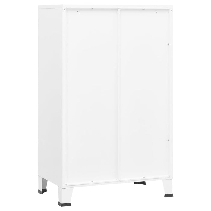 Dulap industrial de depozitare, alb, 70x40x115 cm, metal - WALTI WALTI