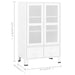 Dulap industrial de depozitare, alb, 70x40x115 cm, metal - WALTI WALTI