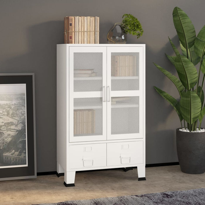 Dulap industrial de depozitare, alb, 70x40x115 cm, metal - WALTI WALTI