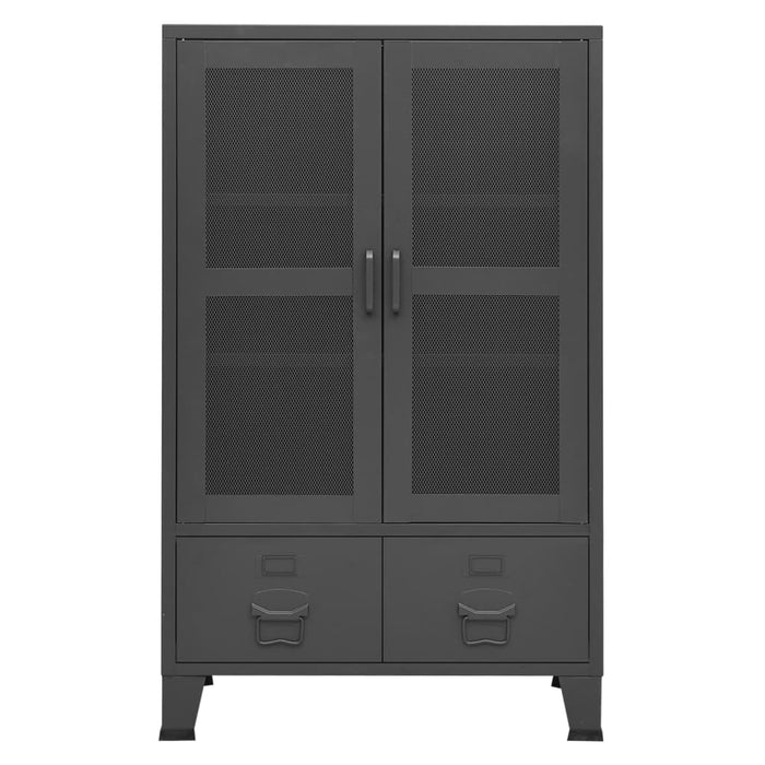 Dulap industrial de depozitare, antracit, 70x40x115 cm, metal - WALTI WALTI