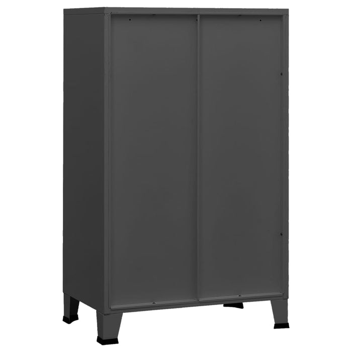 Dulap industrial de depozitare, antracit, 70x40x115 cm, metal - WALTI WALTI