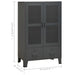 Dulap industrial de depozitare, antracit, 70x40x115 cm, metal - WALTI WALTI