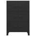 Dulap industrial de depozitare, negru, 75x40x115 cm, metal - WALTI WALTI