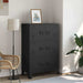 Dulap industrial de depozitare, negru, 75x40x115 cm, metal - WALTI WALTI