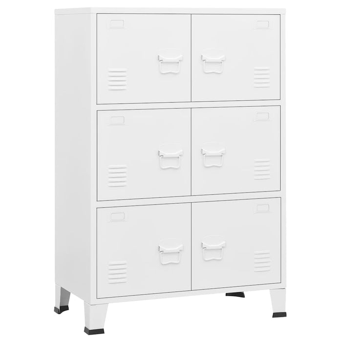 Dulap industrial de depozitare, alb, 75x40x115 cm, metal - WALTI WALTI