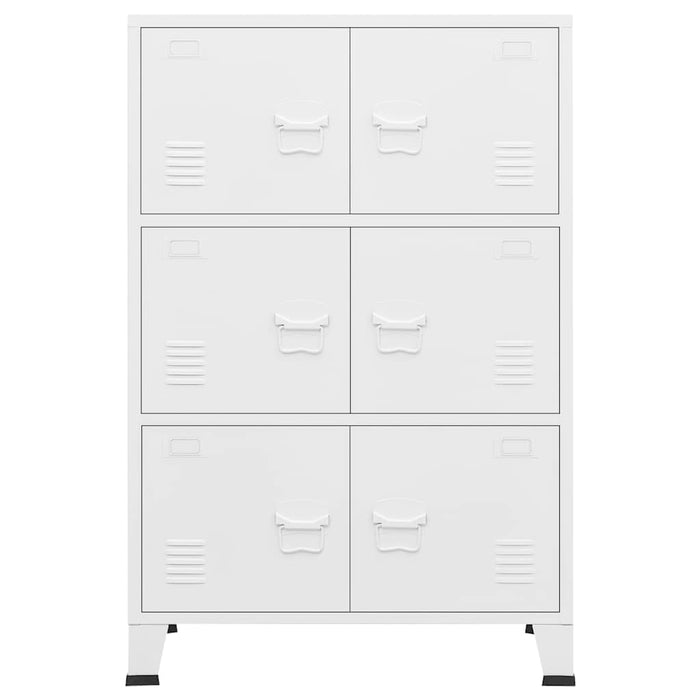 Dulap industrial de depozitare, alb, 75x40x115 cm, metal - WALTI WALTI