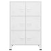 Dulap industrial de depozitare, alb, 75x40x115 cm, metal - WALTI WALTI