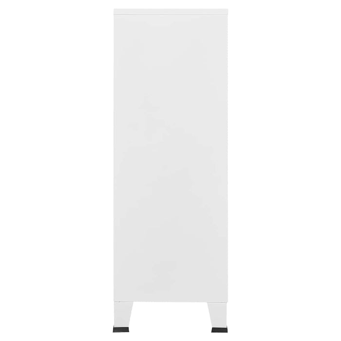 Dulap industrial de depozitare, alb, 75x40x115 cm, metal - WALTI WALTI