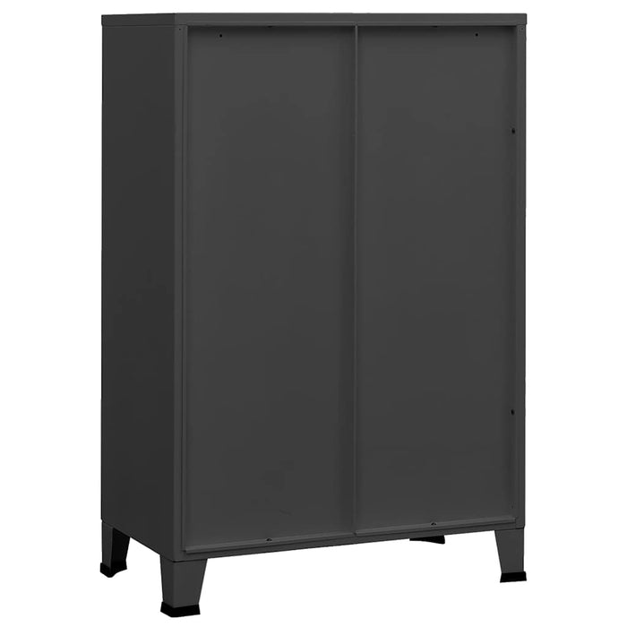 Dulap industrial de depozitare, antracit, 75x40x115 cm, metal - WALTI WALTI