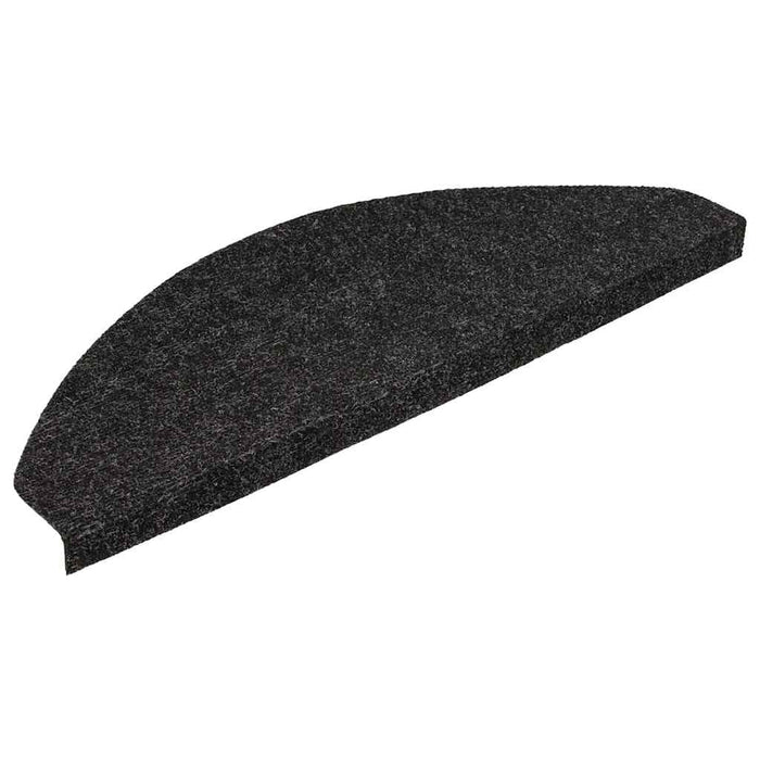 Covorașe scări autoadezive, 15 buc., negru, 56x17x3 cm - WALTI WALTI